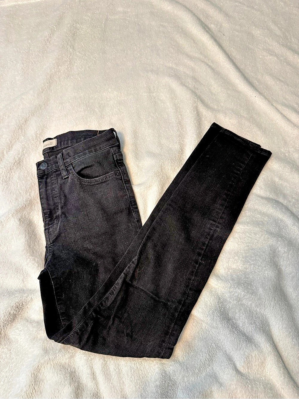 Madewell Roadtripper High-Rise Skinny Jeans in Black Wash Black Skinny Jeans Lik